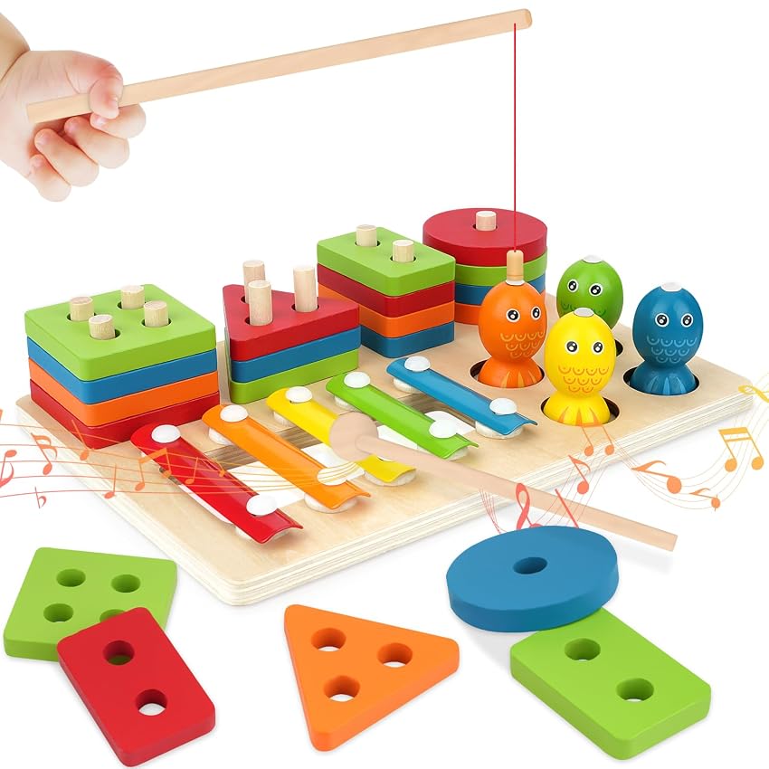 KEARLGMBH 3 in 1 Giochi Montessori 3 Anno