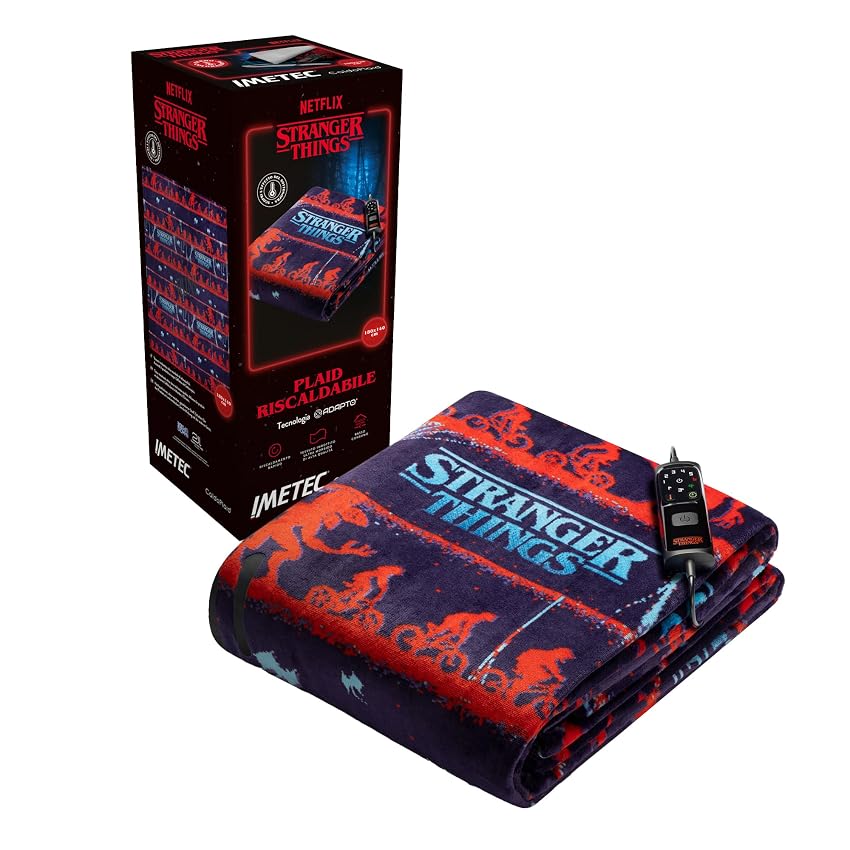 Imetec CaldoPlaid Stranger Things – Coperta riscaldante 180x140 cm