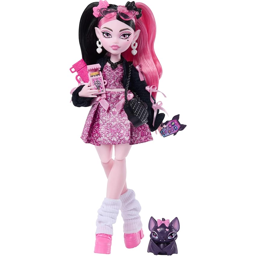 Monster High Draculaura bambola con pipistrello