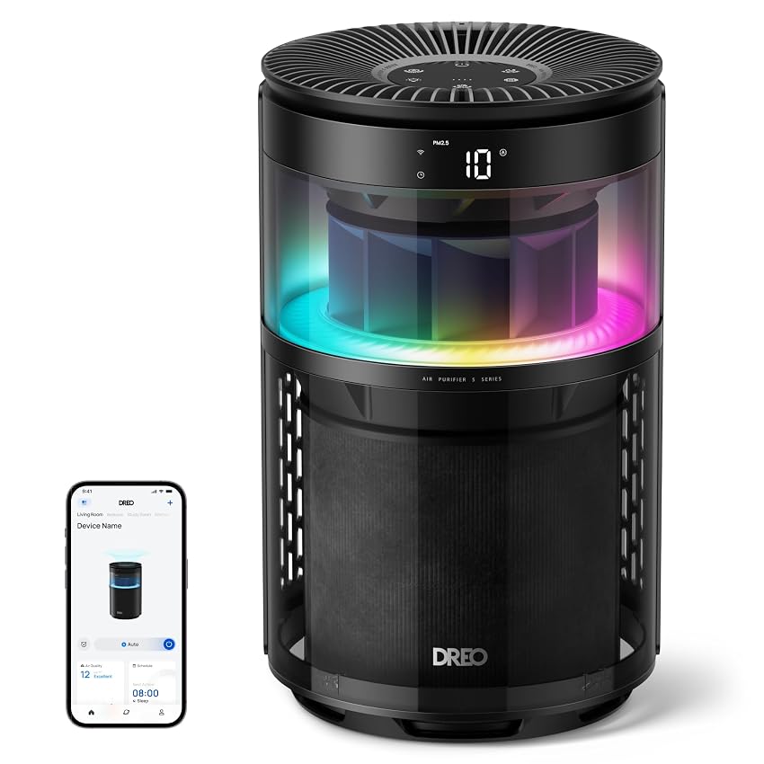 DREO Purificatore d'aria smart 530S per camera da letto