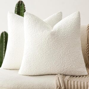 Foindtower Set di 2 federe decorative in tessuto bouclé