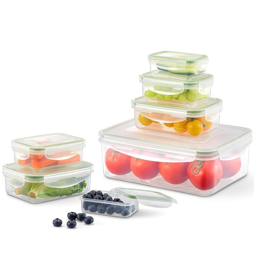 VINATO 7 Pcs Contenitori Ermetici per Alimenti in Plastica