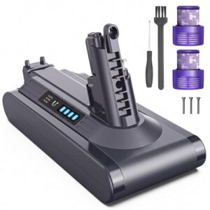 Keenstone Batteria per Dyson V10 SV12 8000mAh Dyson V10 SV12 Batteria per Cyclone