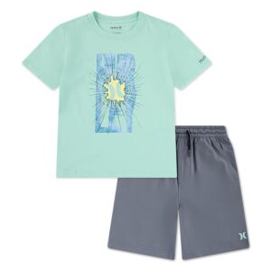 Hurley Completo 2 Pezzi T-Shirt Grafica Shorts Bambino
