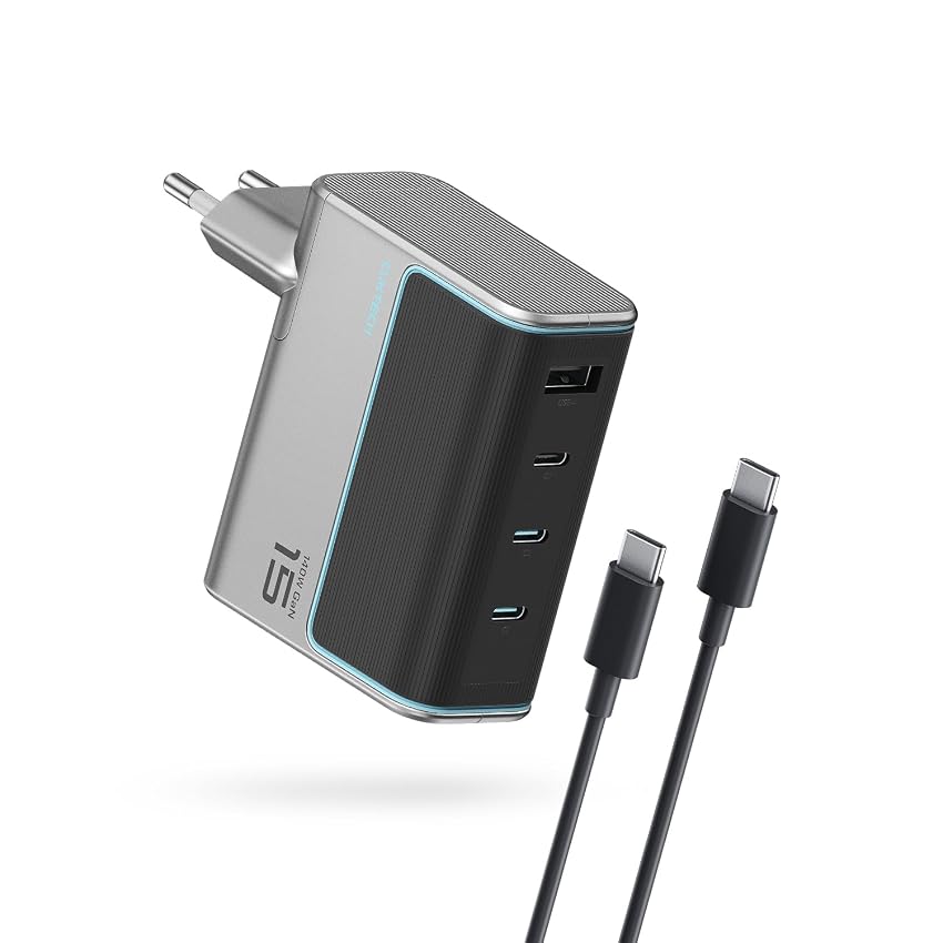 CUKTECH Caricatore USB C 140W Caricabatterie PD 3.1 GaN Tech Compatibile con MacBook