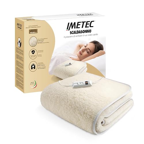 Imetec Scaldasonno – Scaldaletto singolo 150x80 lana merino