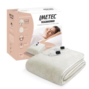 Imetec Scaldasonno Adapto – Scaldaletto matrimoniale 195x165 lana merino