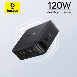 Caricatore da Tavolo Baseus 120W USB C GaN con Ricarica Rapida PD per Tablet