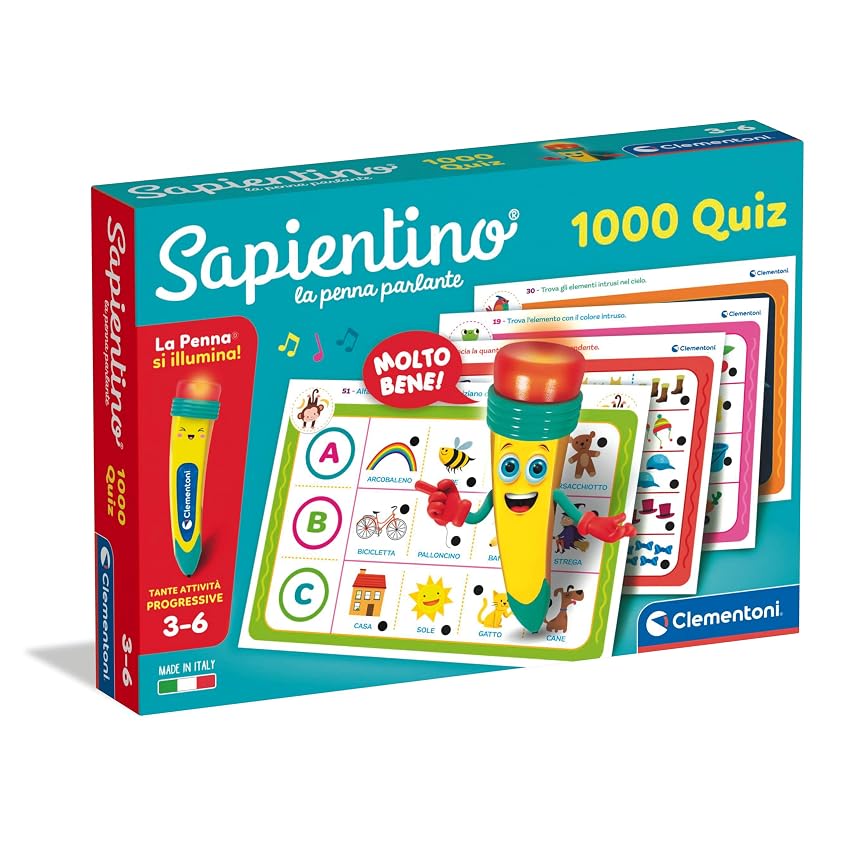 Clementoni Sapientino – La Penna Parlante 1000 Quiz