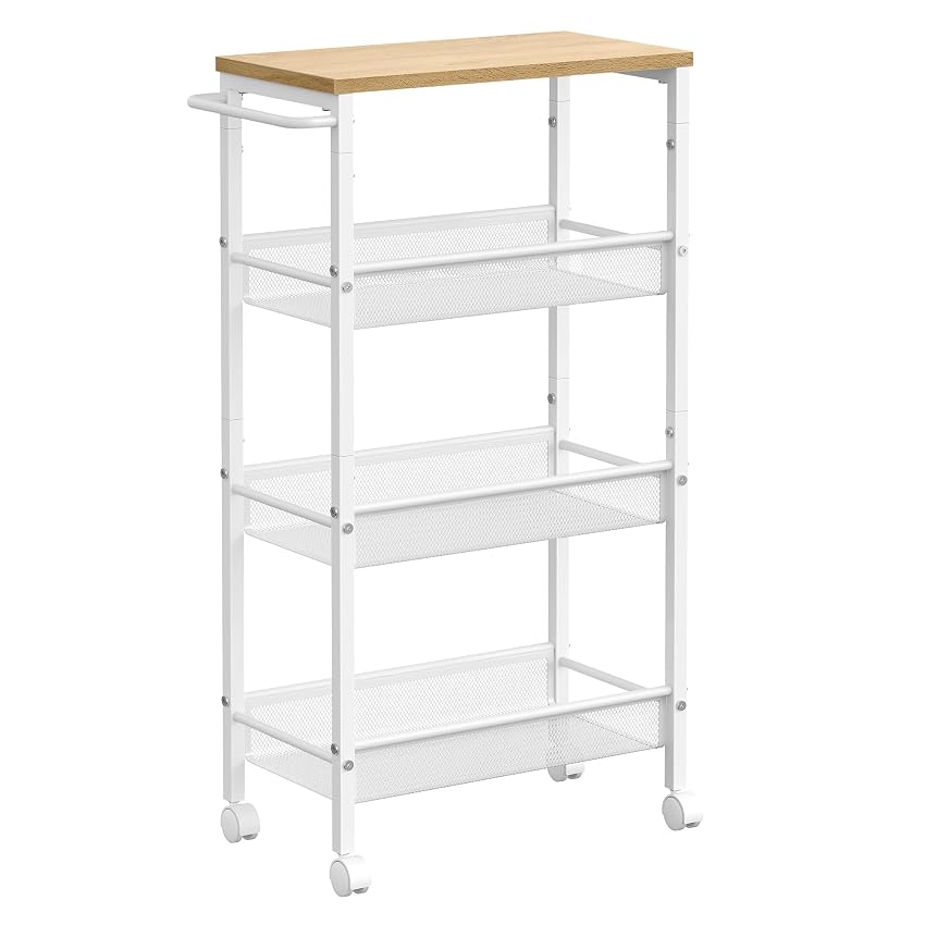 VASAGLE Carrello Cucina Salvaspazio a 4 Ripiani
