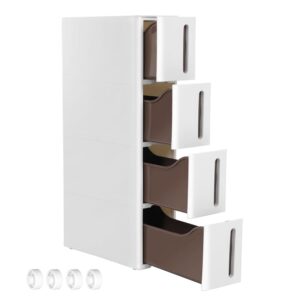 SONGMICS Carrello Stretto a 4 Cassetti