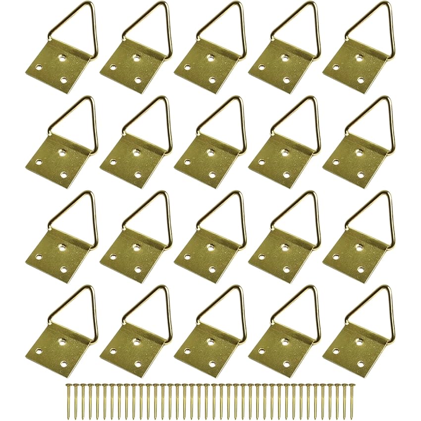 cyclingcolors 20x Gancio ganci in ottone per quadro con chiodi
