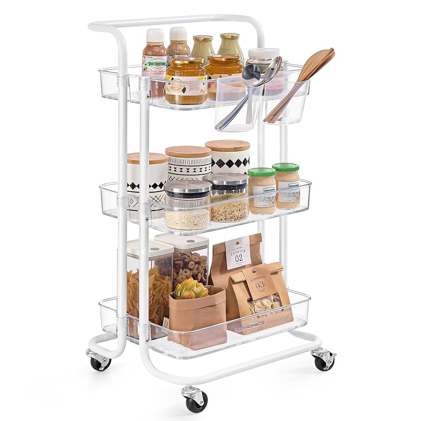 SONGMICS Carrello Scorrevole a 3 Livelli