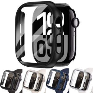 Vetro temperato + custodia per Apple Watch 11