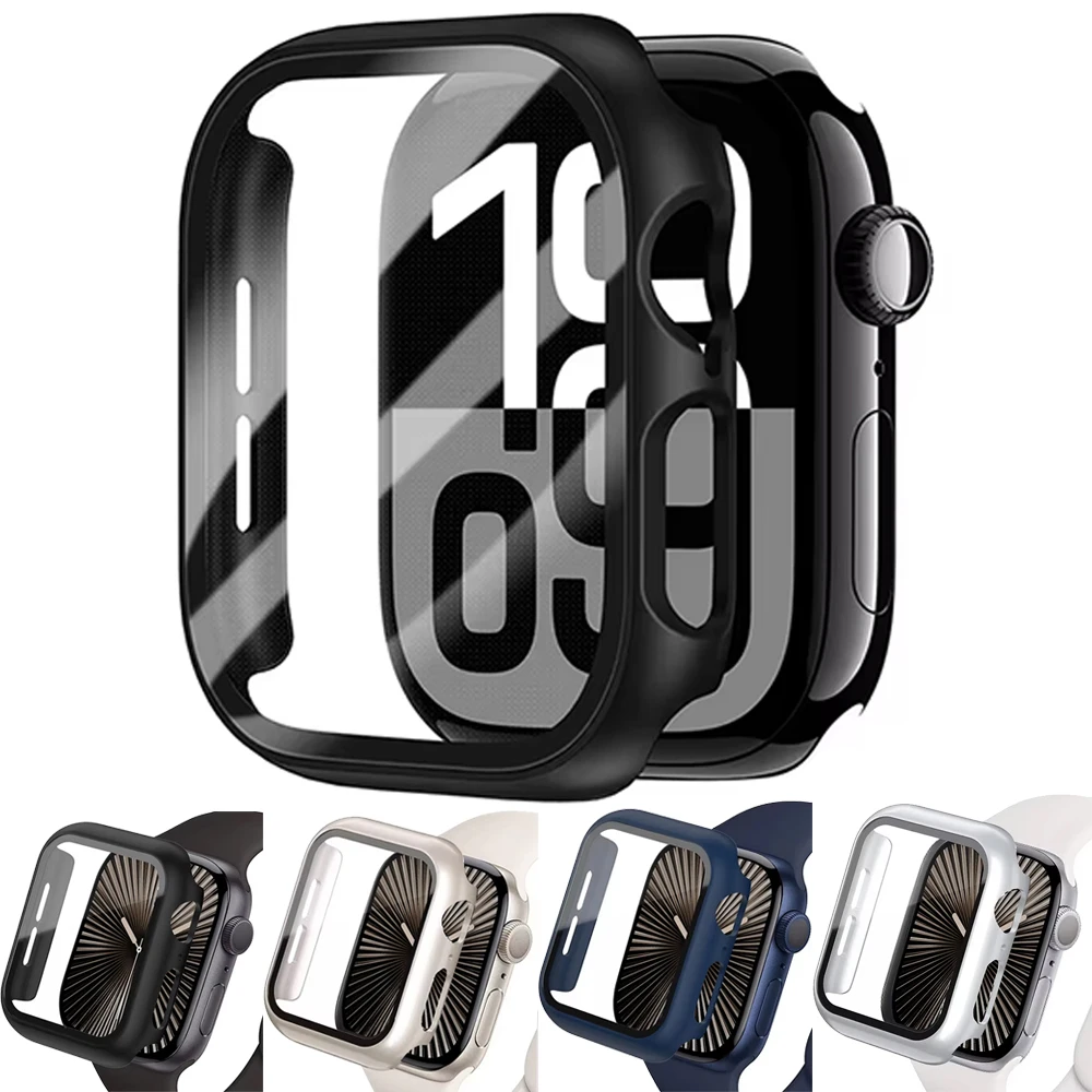 Vetro temperato + custodia per Apple Watch 11