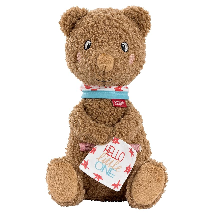 Fehn Peluche Orso Fred Hello little One – Compagno per la nanna