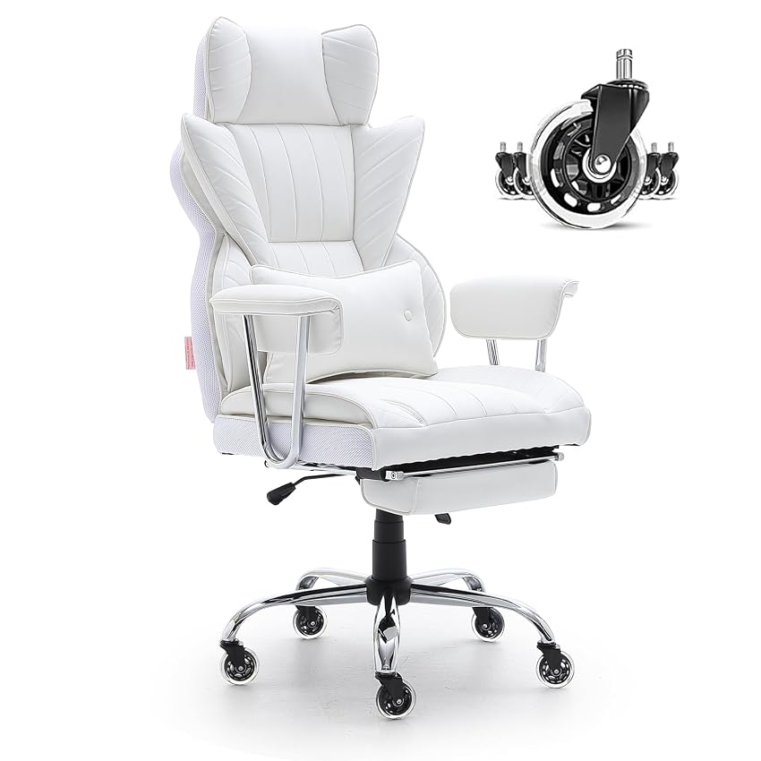 VEVOR Sedia Girevole da Ufficio Studio per Lavoro con Schienale Sedia Ergonomica Capacità Carico Max. 158kg