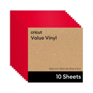 Cricut Pellicola in vinile per plotter in confezione risparmio | 10 fogli | 30