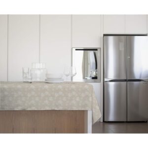 GEMITEX TOVAGLIA FELPATA CERATA IN PVC DECORO SHABBY 283 FIORI 120X160 MADE IN ITALY