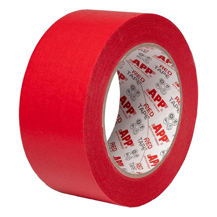 APP Red Tape - Nastro Carta per Verniciatura e Carrozzeria 48 mm x 45 m