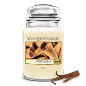 Yankee Candle Candela Profumata | Grande Barattolo alla French Vanilla| Candele a