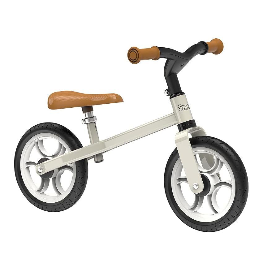 Smoby - First Bike - Beige - Bici senza pedali in metallo leggera per bambini