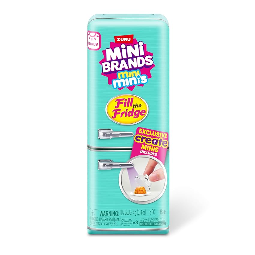 Set da gioco Mini Brands Fill The Fridge con luce UV di ZURU