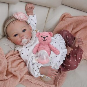Reborn Baby 18 pollici 48 cm Bambole Reborn Femmine Morbido Silicone Vinile Ragazzi