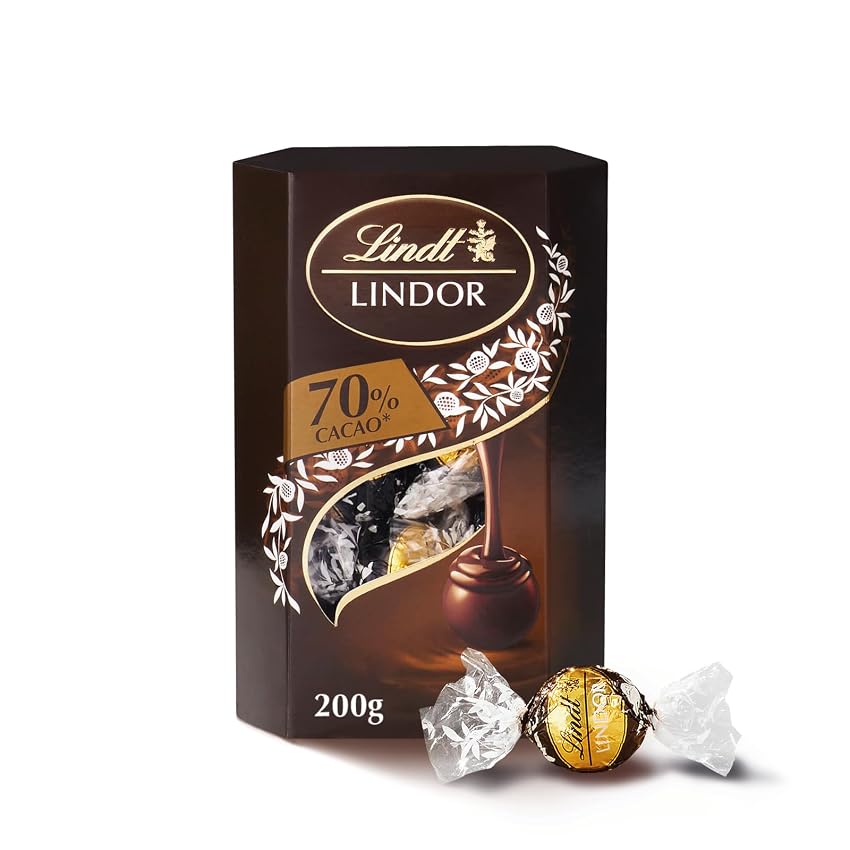 Lindt Lindor Praline di Cioccolato Extra Fondente 70%