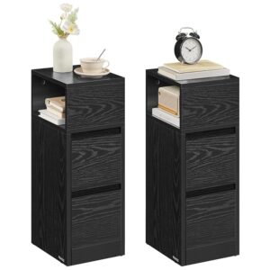 VASAGLE Set di 2 Comodini Stretti