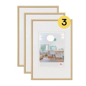 walther design cornice oro 10 x 15 cm confezione da 3