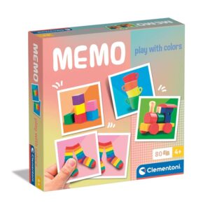 Clementoni - 18307 - Memo Play with colors - Gioco Di Memoria E Associazione