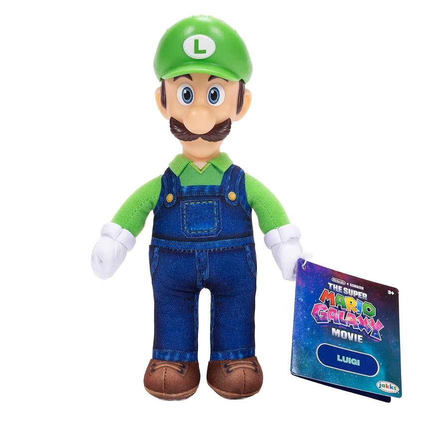 Peluche gigante di Luigi del film Super Mario The Galaxy