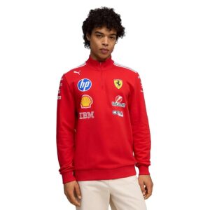 PUMA Scuderia Ferrari F1 2026 Maglione Team T7 con zip 1/2 Uomo