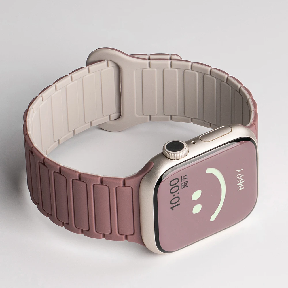 Cinturino magnetico per Apple Watch 46mm 45mm 44mm 42mm 49 40 Bracciale in silicone