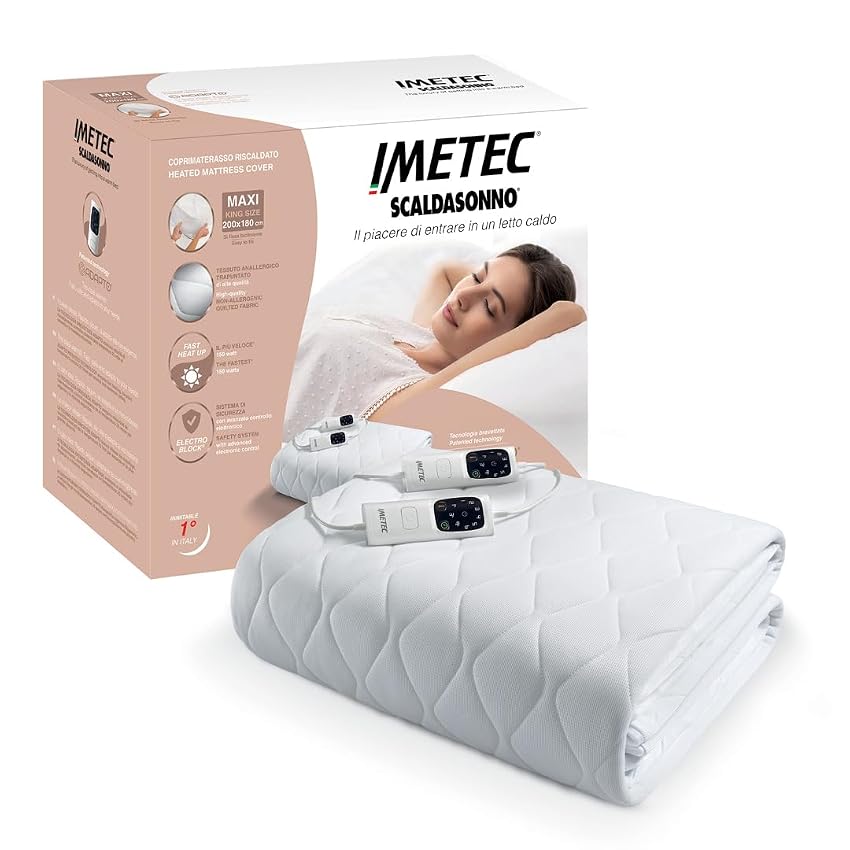 Imetec Scaldasonno Adapto – Scaldaletto matrimoniale king size 200x180