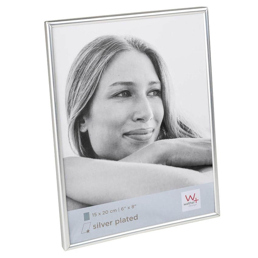 walther design Cornice Argento Opaco 15 x 20 cm Chloe Portrait Frame WD520T