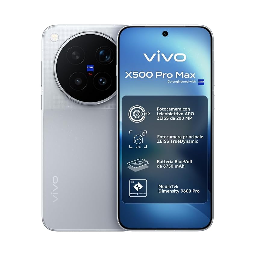 vivo X500 Pro Max Smartphone 5G 12 GB + 512 GB Dual SIM Android 17