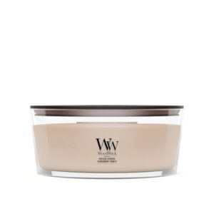 WoodWick Candela profumata Ellispe con stoppino crepitante | Crystal Ginger | Durata