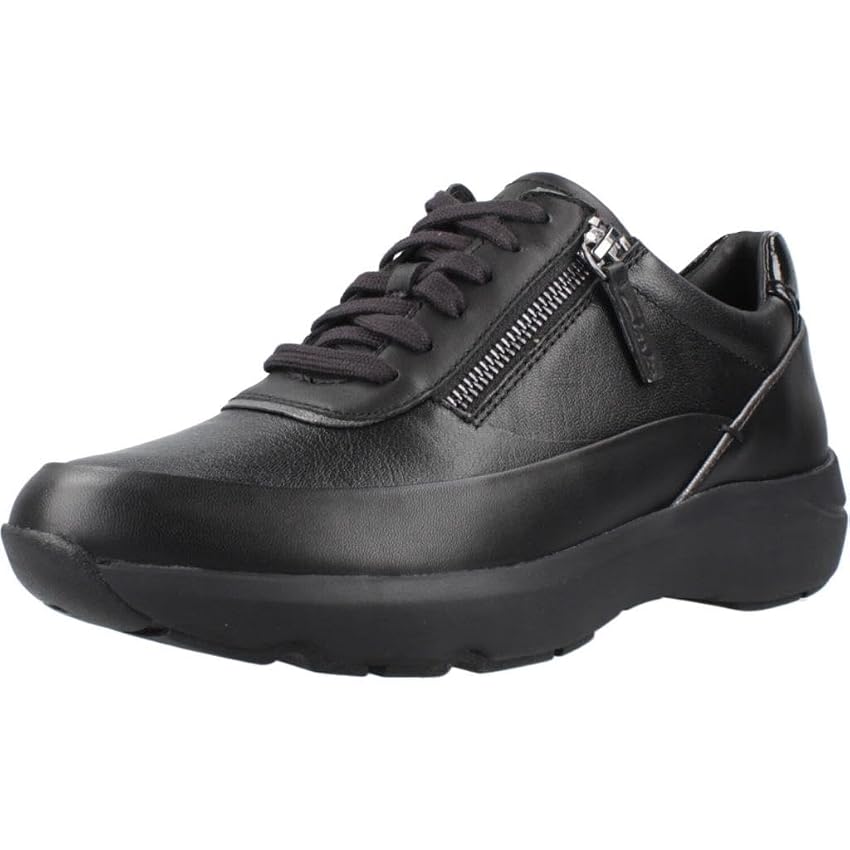 Clarks Tivoli Zip Womens Black Combi