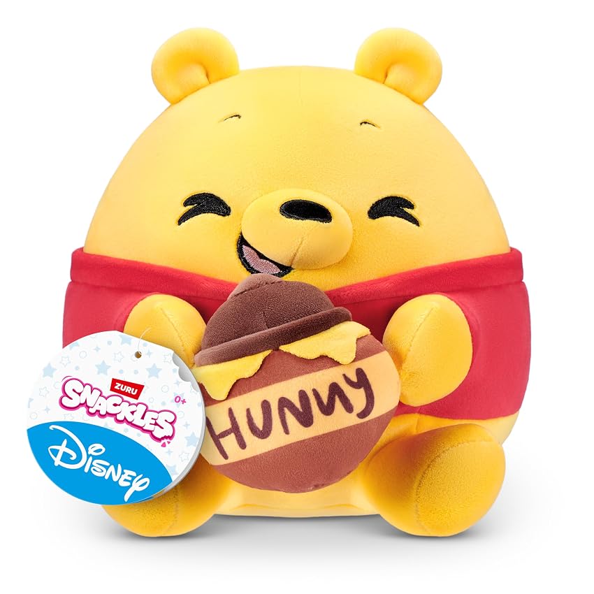 Snackles Disney 8-inch Plush (Winnie the Pooh &Honey)