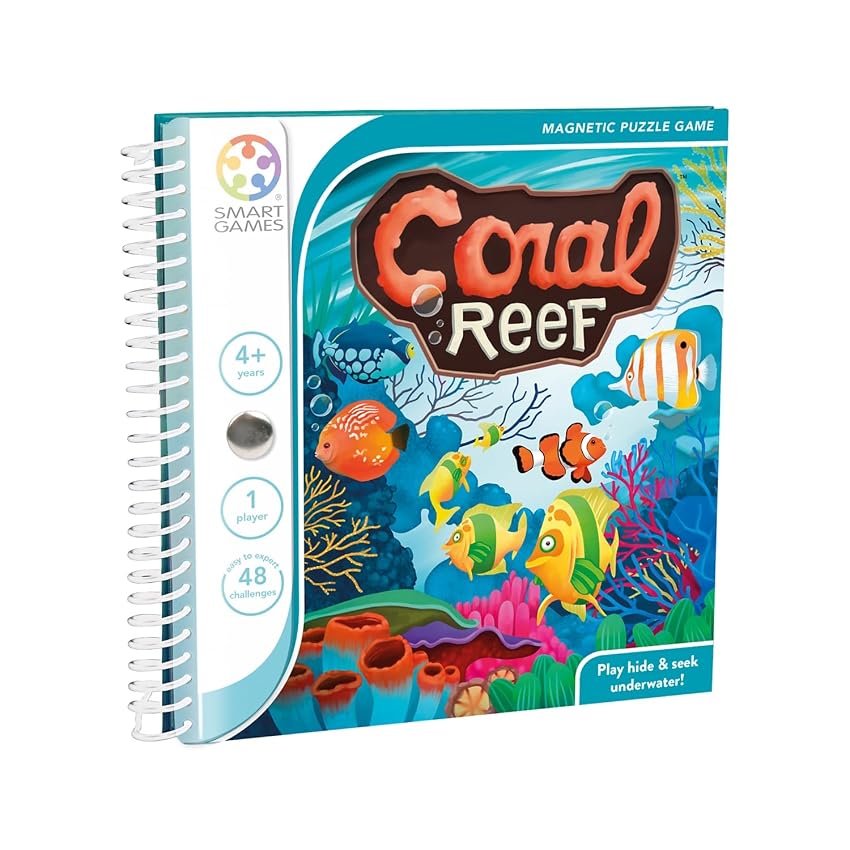 SmartGames Coral Reef : Puzzle Magnetico - 48 Sfide - Da 4 Anni
