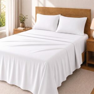 Degrees Home Premium &ndash; Set Lenzuola 4 Pezzi in Microfibra Spazzolata (200X200)
